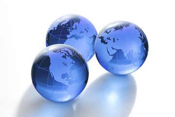 青いガラスの地球