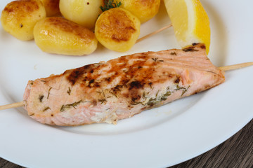 Baked salmon