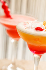 cocktails in the bar