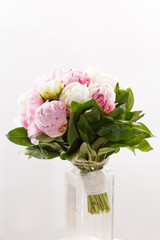 Rich bunch of peonies