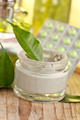 botte of organic cream