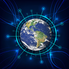 Best internet concept of global business. Elements of this image are furnished by NASA