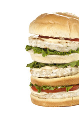tall chicken burger