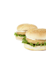 crispy chicken burgers