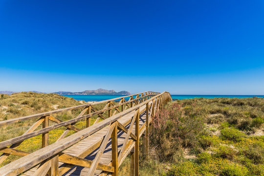 D&uuml;nen Steg Mallorca Alcudia Platja de Muro