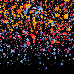 Background with Stars. Design Template. Abstract Vector Illustration.