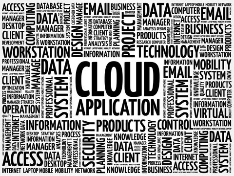 Cloud Application word cloud concept