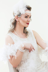 retro flapper style Vogue