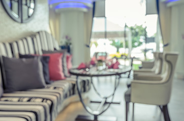 Coffee shop or restaurant blur abstract background