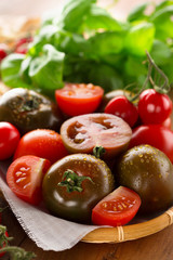 Fresh colorful tomatoes