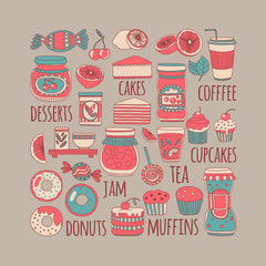 Images for confectionery or coffee shop
