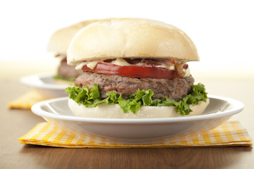 a plate of chicken sandwiches