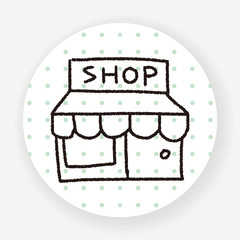 shop store doodle drawing
