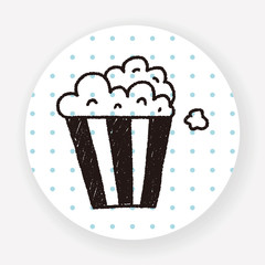 popcorn doodle drawing