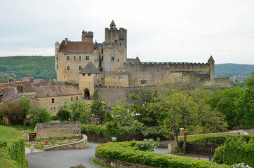 Fototapeta na wymiar Famous castle of the French department Dordogne