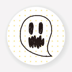ghost doodle drawing