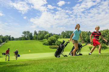 Flight auf dem Golfplatz unterwegs