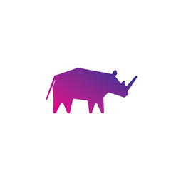 Rhino vector logo template
