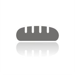 Icono de barra de pan. Ilustración vectorial aislada