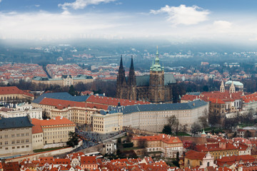 Fototapeta na wymiar Cityscape View of Prague