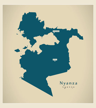Modern Map - Nyanza KE