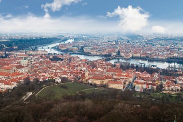 Fototapeta na wymiar Prague View with River