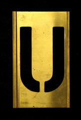 Stencil Military Stencil U © squeebcreative