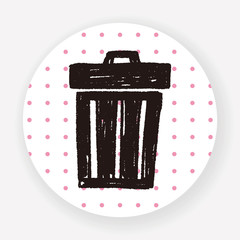 Doodle Trash can