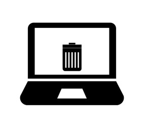 Poubelle dans un ordinateur portable