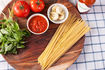 Italian pasta with artichoke