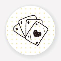 Fototapeta premium Doodle Poker