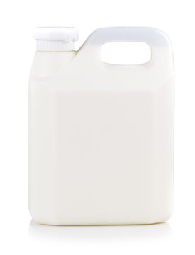 Gallon Of Milk Isolated On White Background.