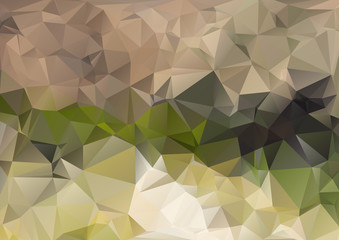 Abstract polygonal landscape