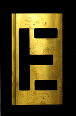 Stencil Military Stencil E