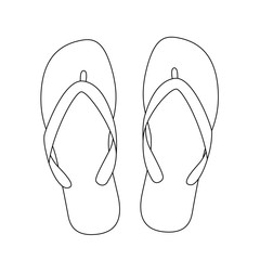 white flip flops