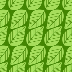 seamless green leaves background