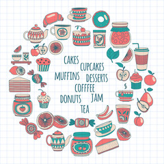 Images for confectionery or coffee shop