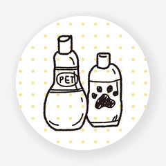 Pet shampoo doodle