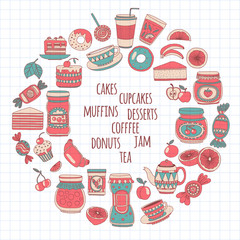 Images for confectionery or coffee shop