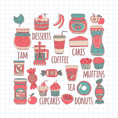 Images for confectionery or coffee shop