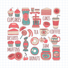 Images for confectionery or coffee shop