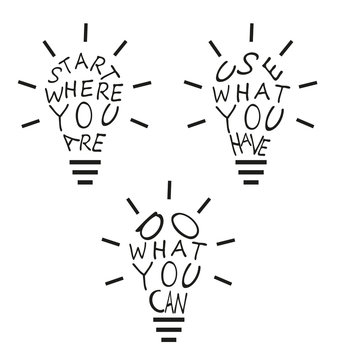 Light bulbs from quotes