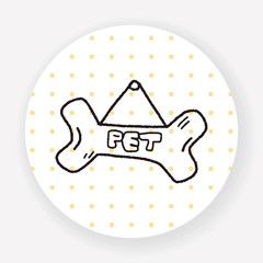 doodle dog bone banner