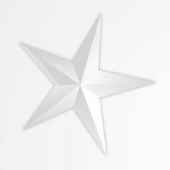 Star from a paper vector