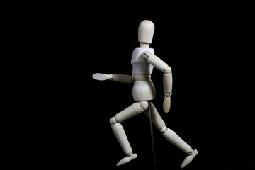 This robot is  moving like a human