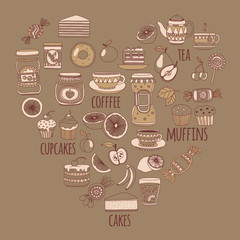 Images for confectionery or coffee shop