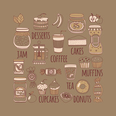 Images for confectionery or coffee shop