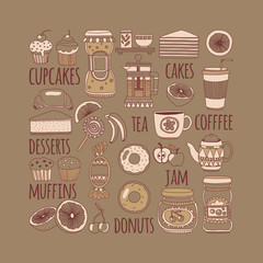 Images for confectionery or coffee shop