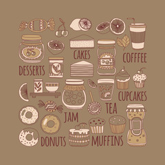 Images for confectionery or coffee shop
