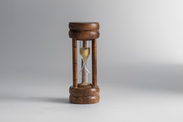 hourglass white background